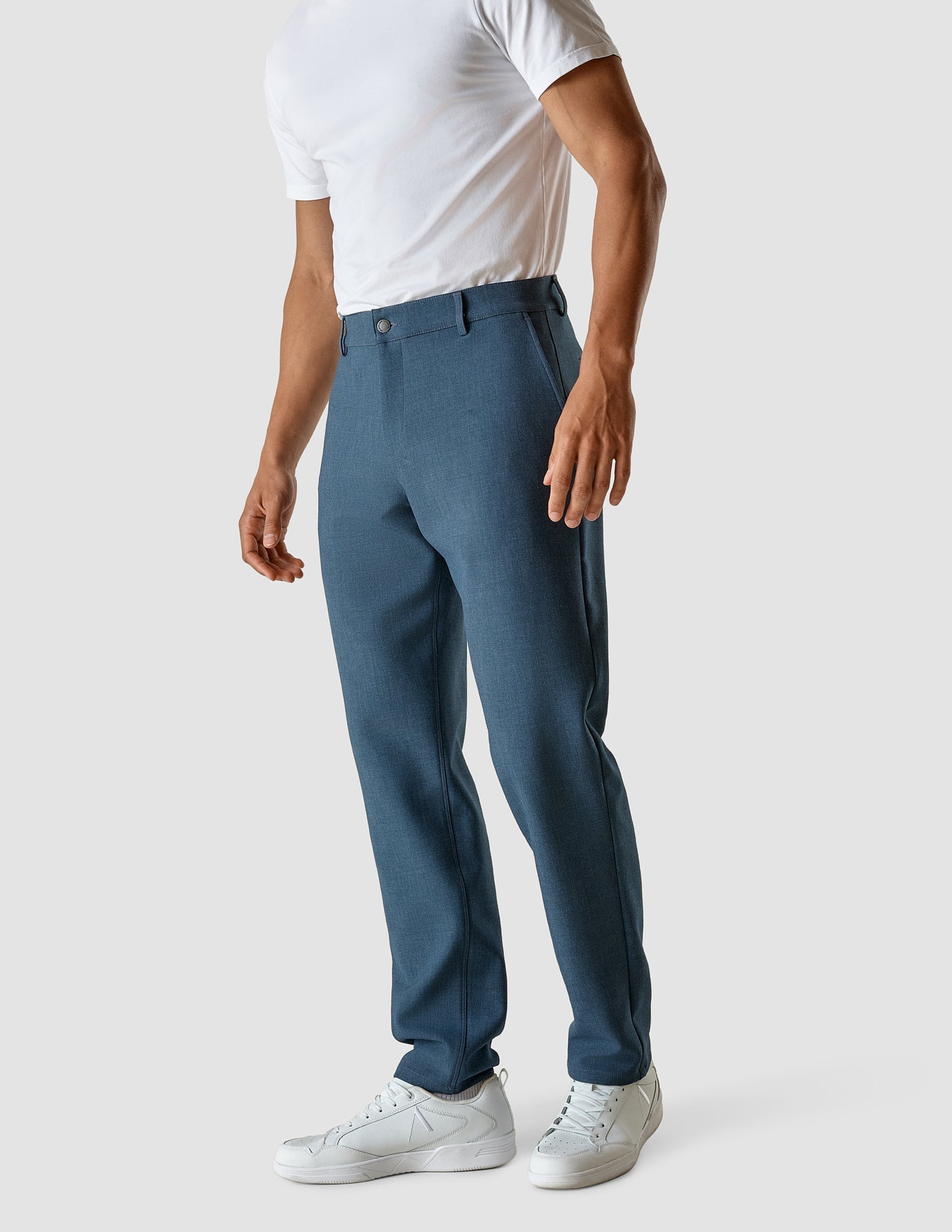 Heavy Edition Pants Slim Deep Blue Melange